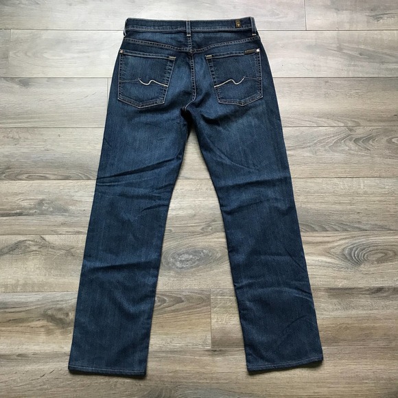 7 for all Mankind Dark Wash Austyn Stretch Jeans | Made in USA | Mens Size 31 - Picture 4 of 5